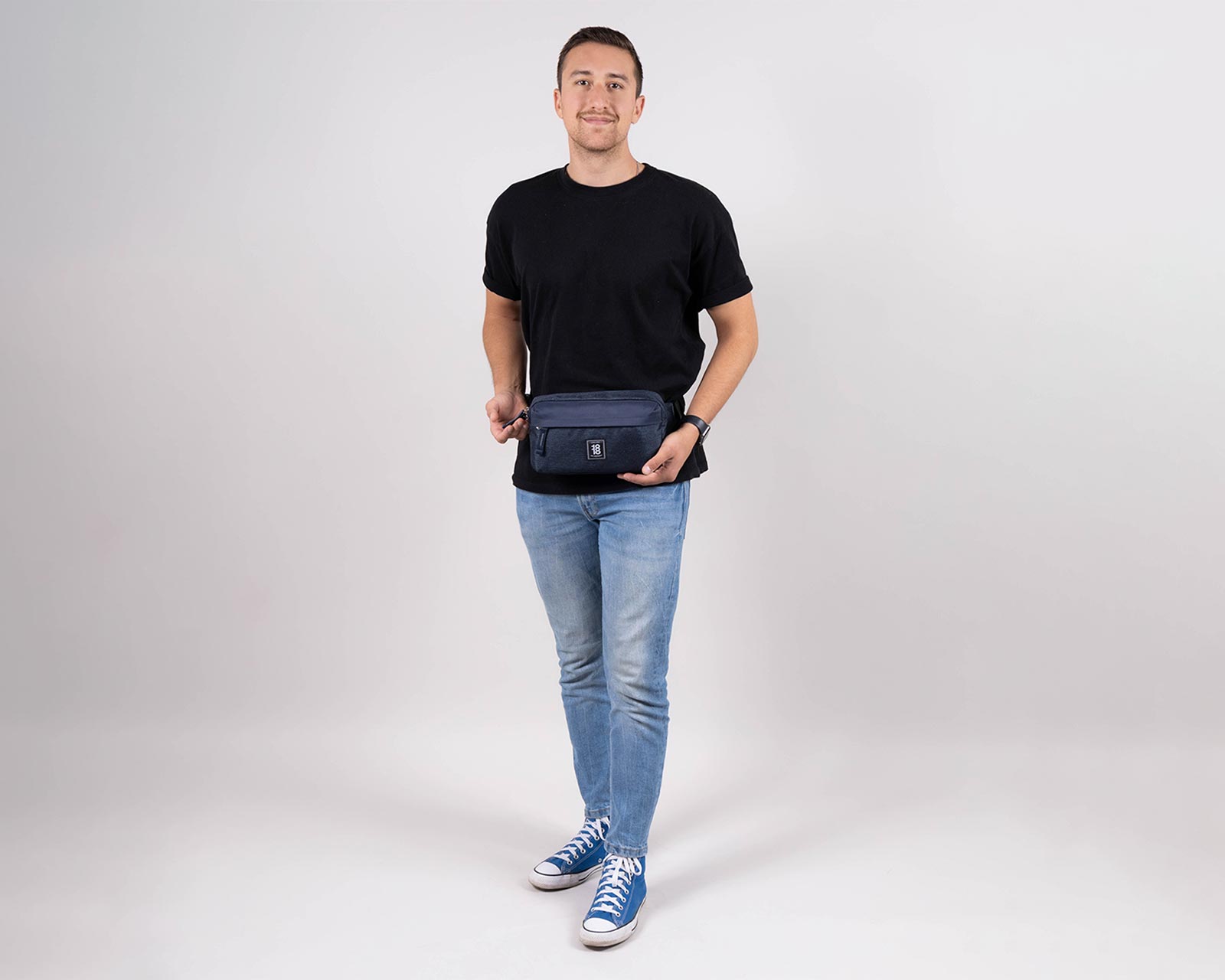 Foto 8 | Cangurera Unitalla 1818 Unisex Nefresa Azul