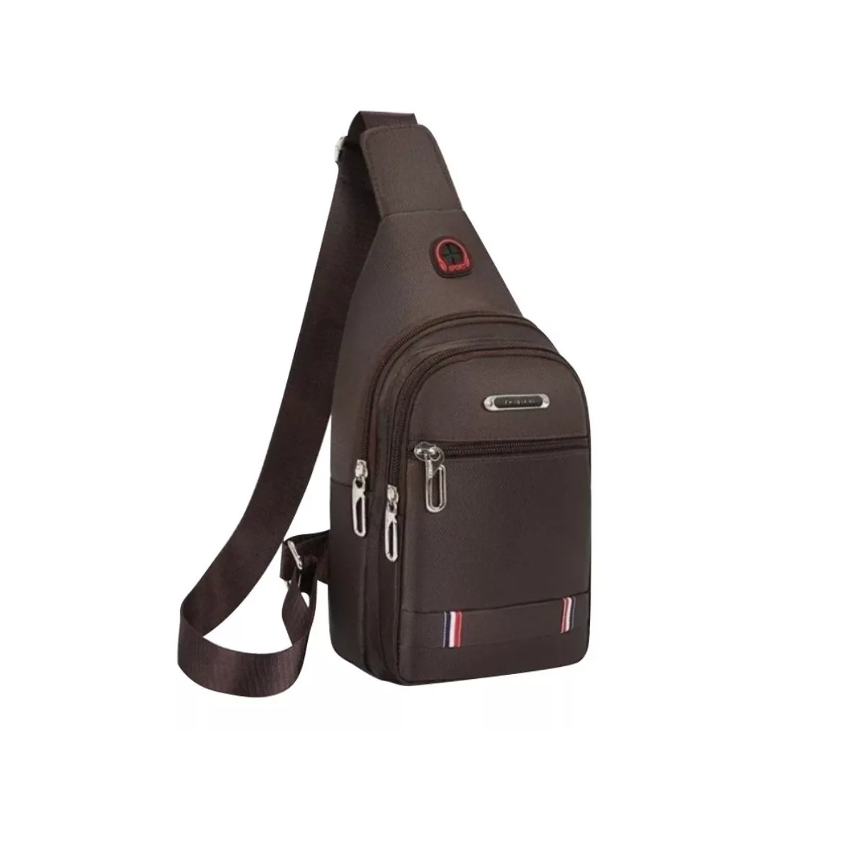Pechera Mariconera Impermeable Mochila Cruzada Casual Eo Safe Imports Esi-12844 Marrón