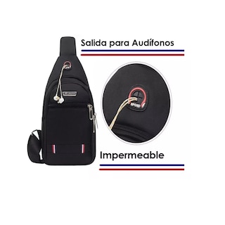 Foto 3 | Pechera Mariconera Impermeable Mochila Cruzada Casual Eo Safe Imports Esi-12845 Azul