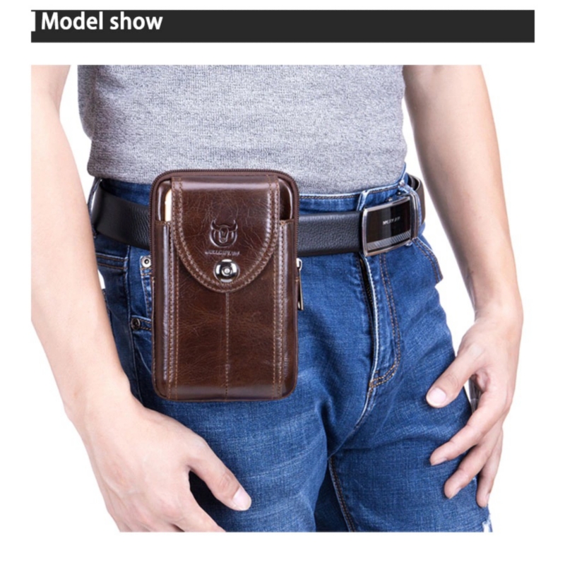 Foto 3 pulgar | Hip Bag Bull Captain Mod Arrow De Piel Auténtica Para Hombre - Venta Internacional.