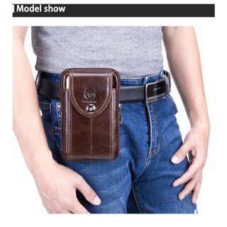 Foto 2 | Hip Bag Bull Captain Mod Arrow De Piel Auténtica Para Hombre - Venta Internacional.