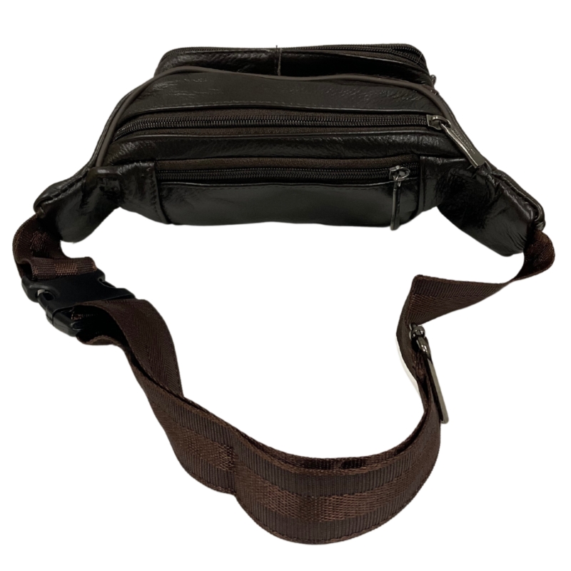 Foto 2 | Riñonera De Piel Puntobanano Unisex Para Teléfono Celular, Color Negro - Venta Internacional.