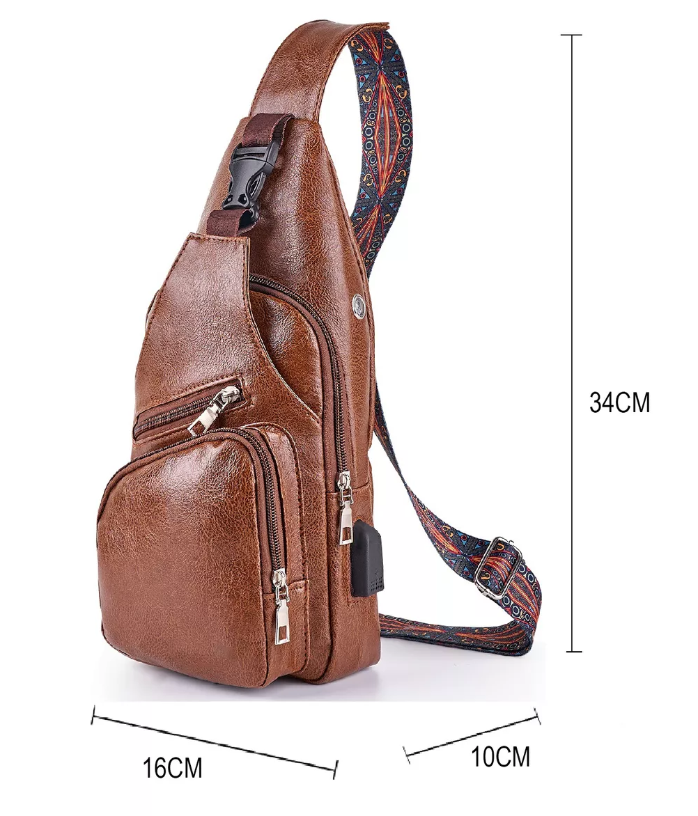 Foto 2 | Bolso de Cuero Belug  color Marrón Claro