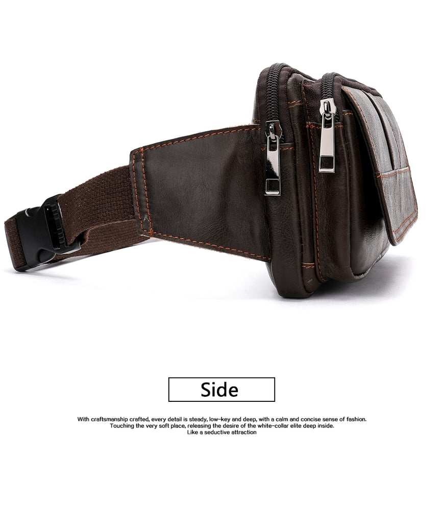 Foto 3 pulgar | Riñonera Norbinus De Piel  Unisex Con Solapa - Venta Internacional