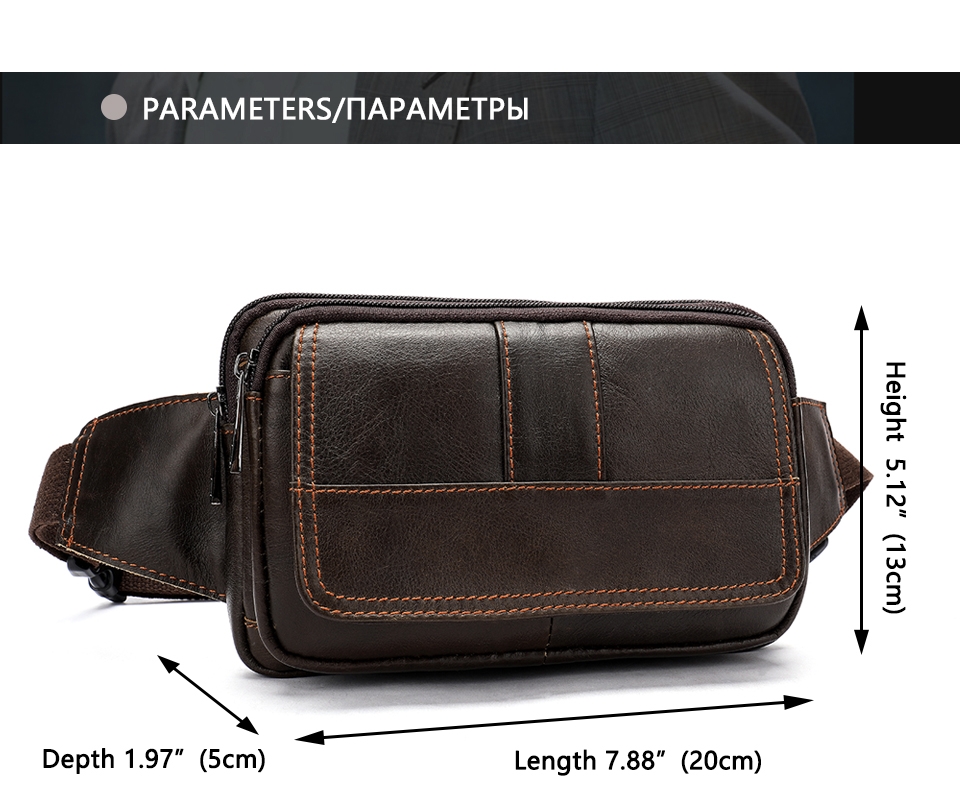 Foto 7 | Riñonera Norbinus De Piel  Unisex Con Solapa - Venta Internacional