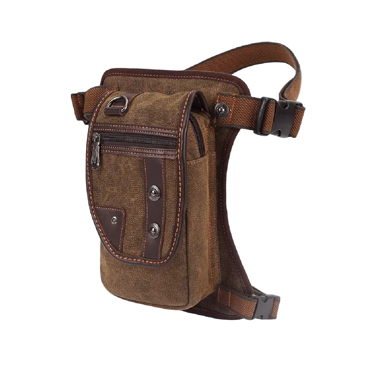 Riñonera Bolso Mochila D Pierna Tactica Militar Lona Vintage