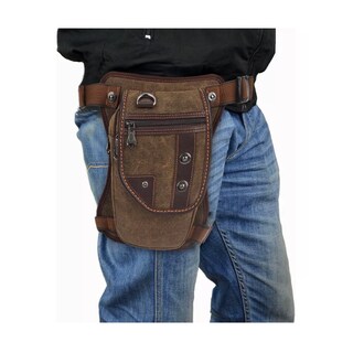 Foto 4 | Riñonera Bolso Mochila D Pierna Tactica Militar Lona Vintage