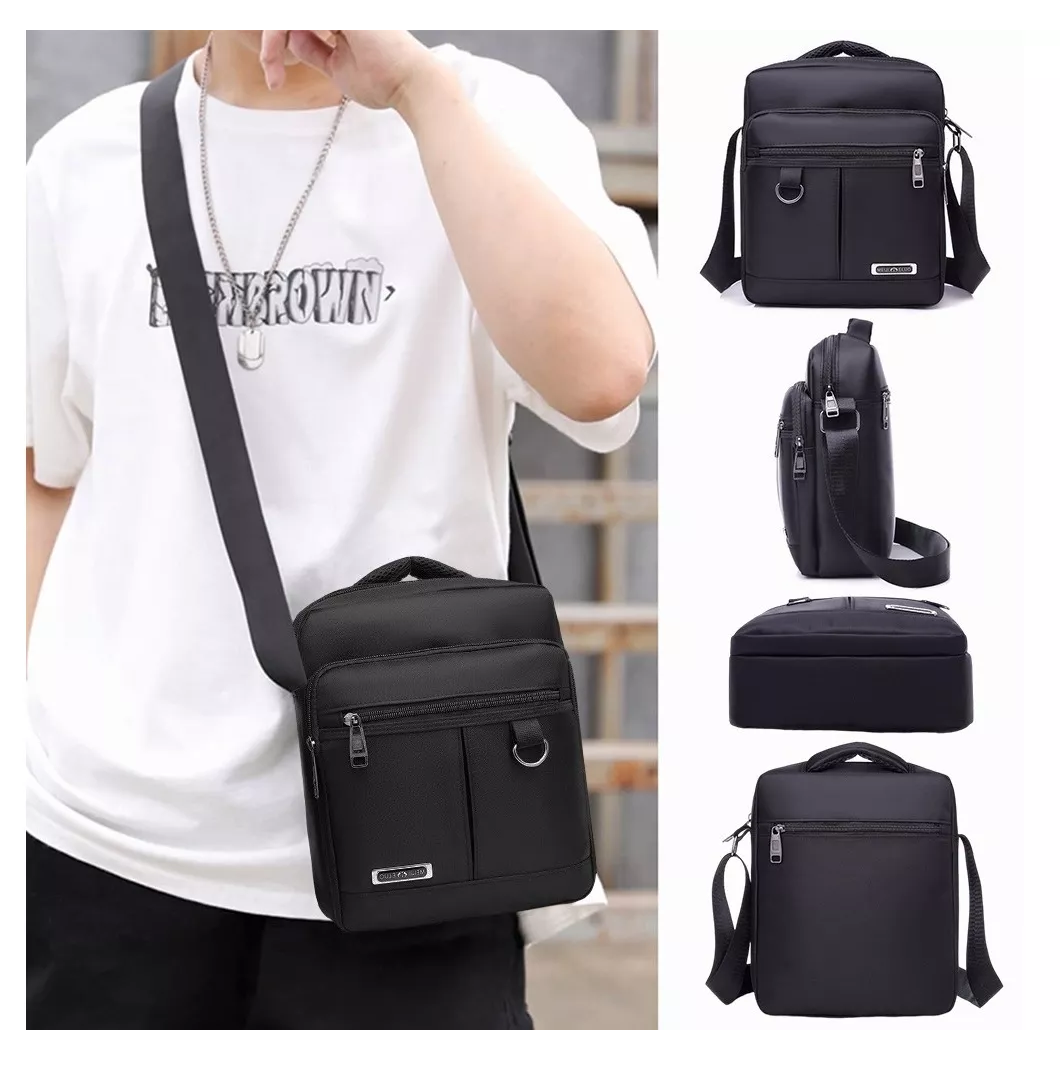 Foto 4 pulgar | Bolso Mensajero Bandolera Crossbody Billetera Hombre/mujeres Negro