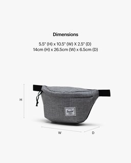 Foto 2 | Riñonera Herschel Supply Co. Classic Raven Crosshatch Eco-Friendly - Venta Internacional