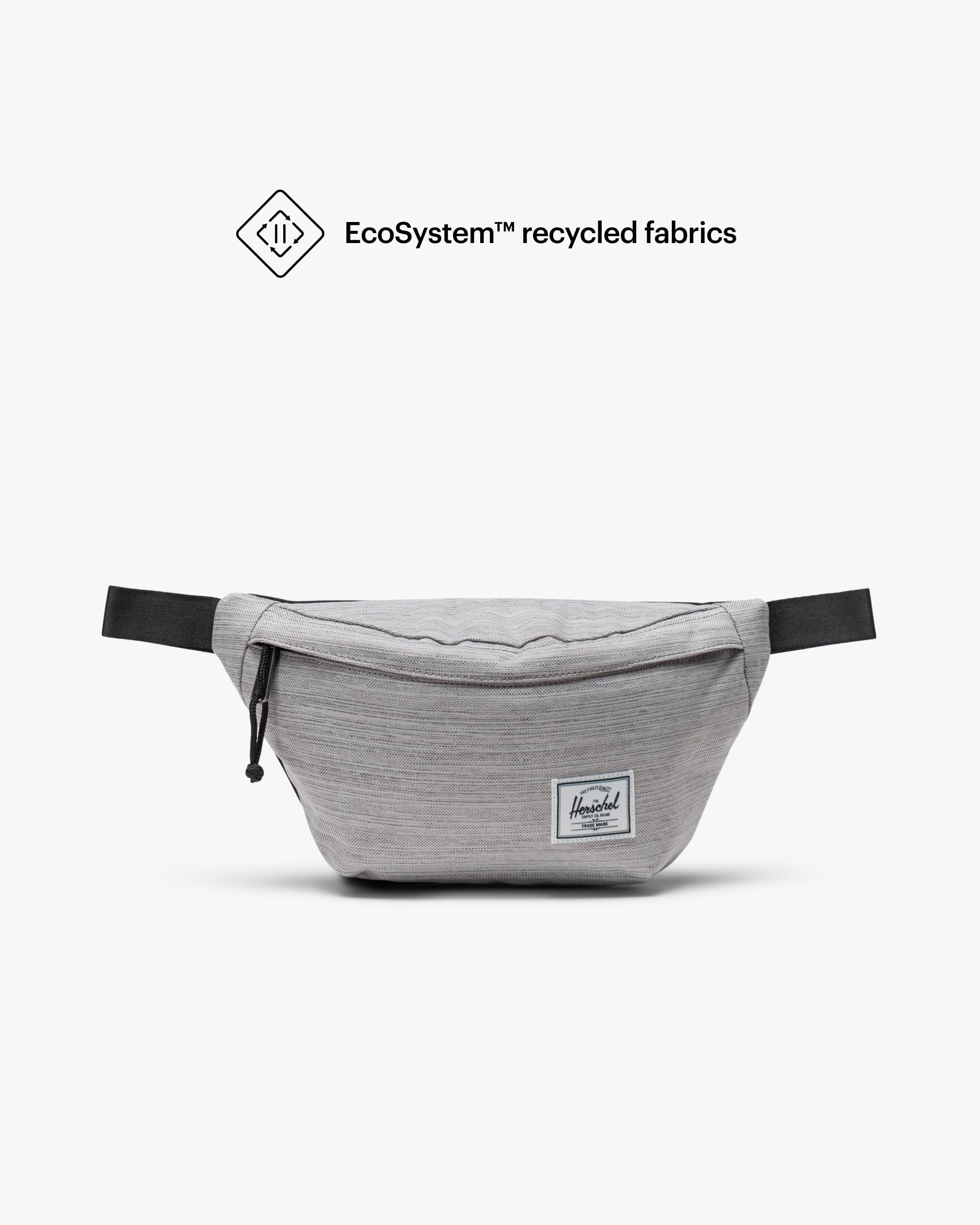 Foto 4 pulgar | Riñonera Herschel Classic Crossshatch Forma de Cruz Gris Claro - Venta Internacional
