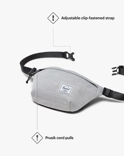 Foto 4 | Riñonera Herschel Classic Crossshatch Forma de Cruz Gris Claro - Venta Internacional