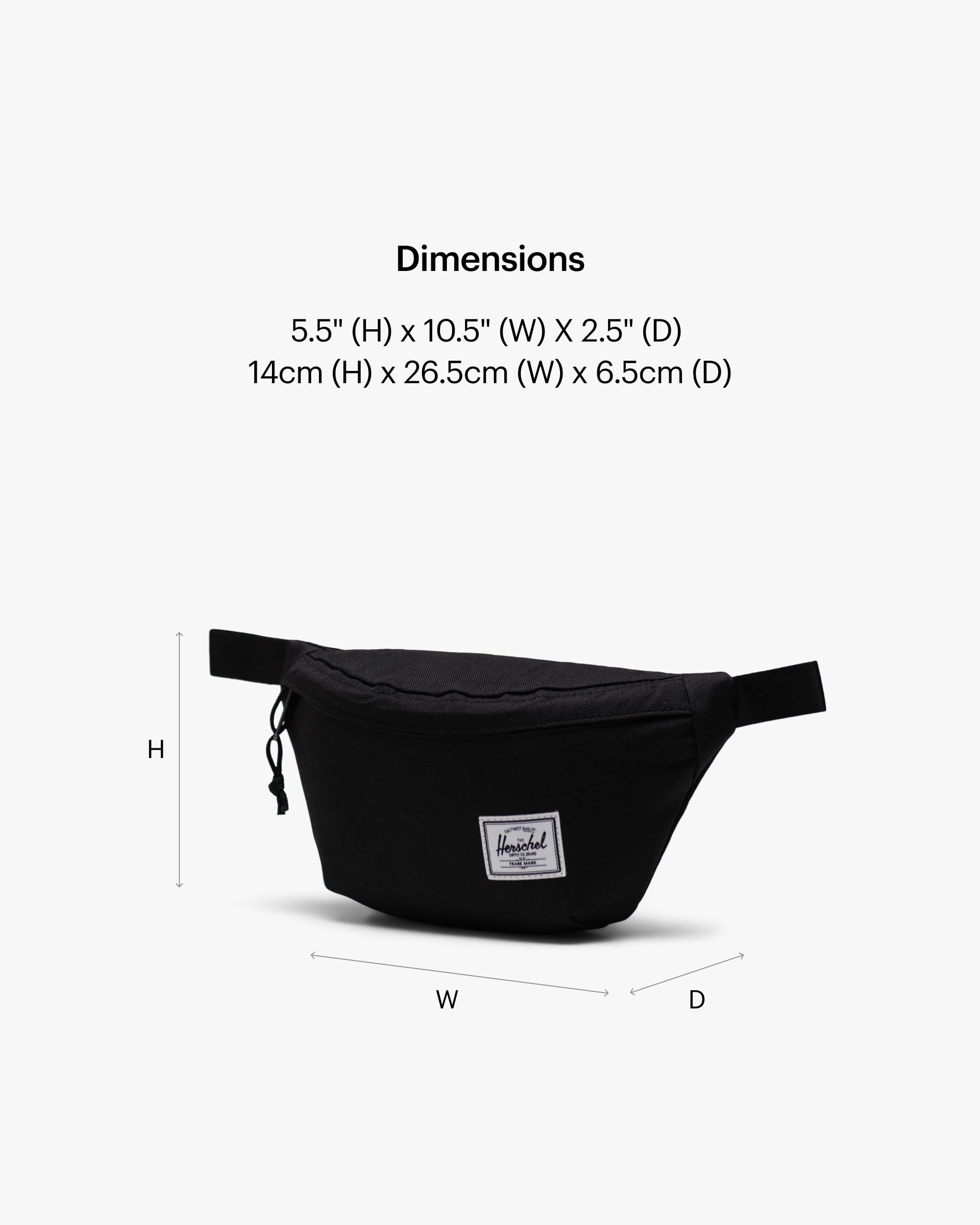 Foto 2 | Riñonera Herschel Supply Co. Herschel Classic Eco-Friendly y Cómoda Negra - Venta Internacional