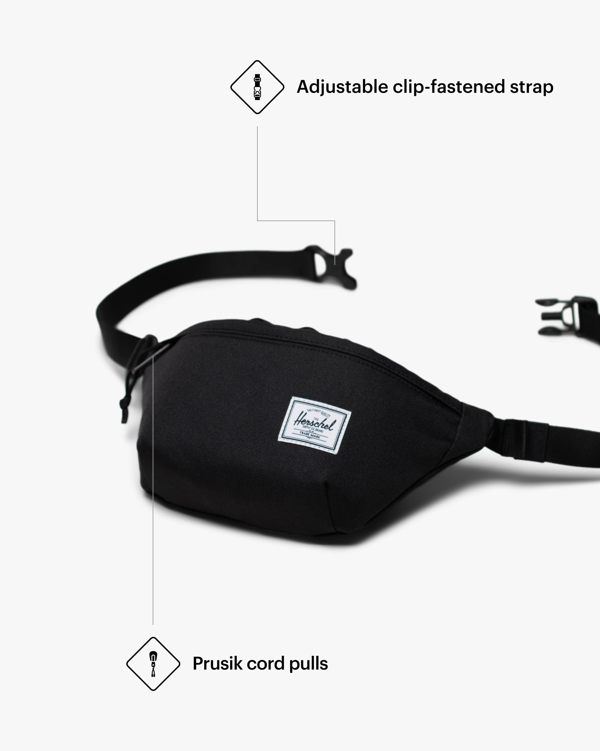 Foto 5 pulgar | Riñonera Herschel Supply Co. Herschel Classic Eco-Friendly y Cómoda Negra - Venta Internacional