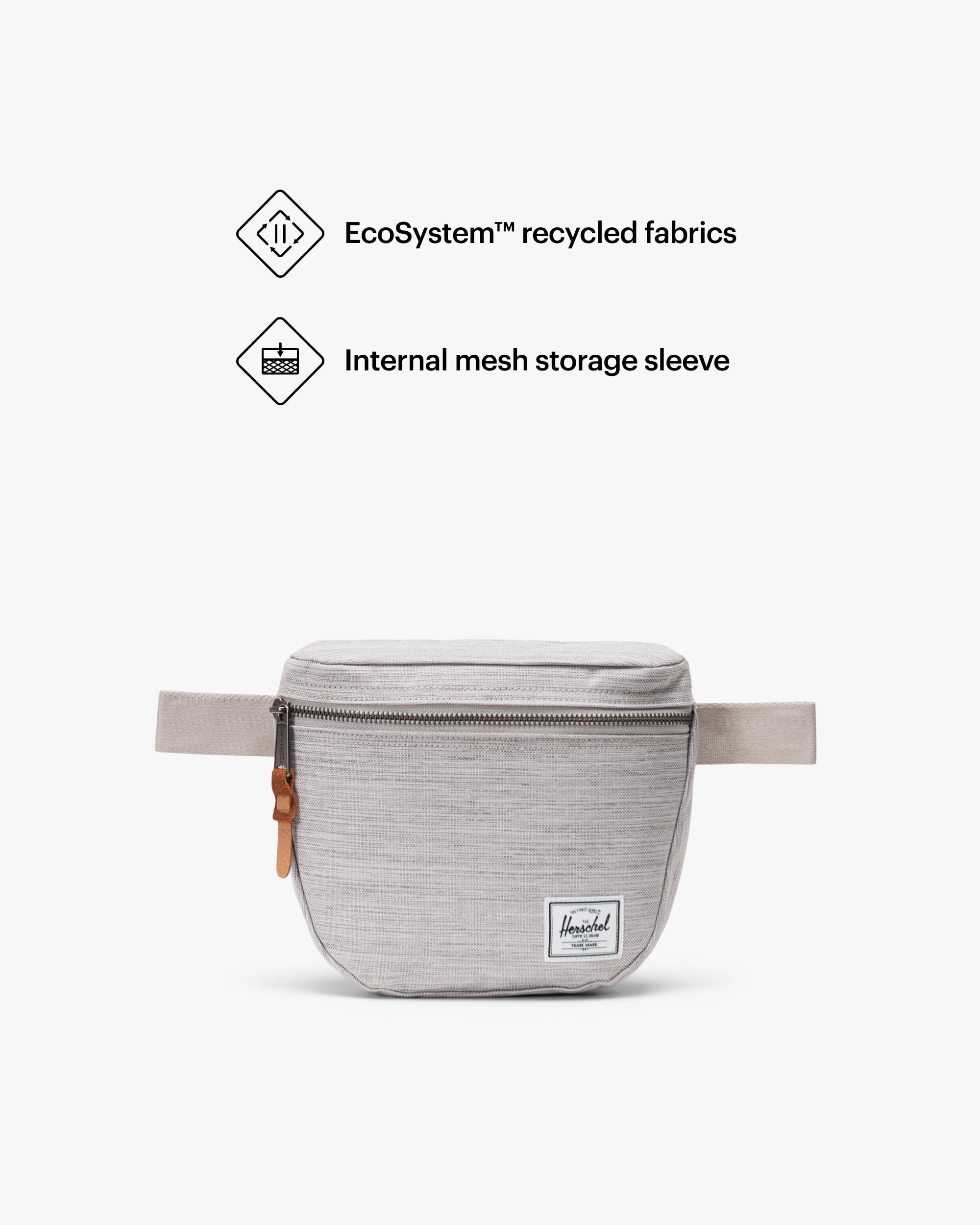 Foto 4 pulgar | Riñonera Herschel Settlement Forma De Cruz Gris Claro - Venta Internacional