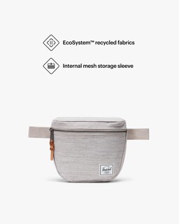 Foto 3 | Riñonera Herschel Settlement Forma De Cruz Gris Claro - Venta Internacional