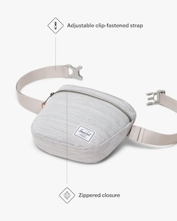 Foto 4 | Riñonera Herschel Settlement Forma De Cruz Gris Claro - Venta Internacional