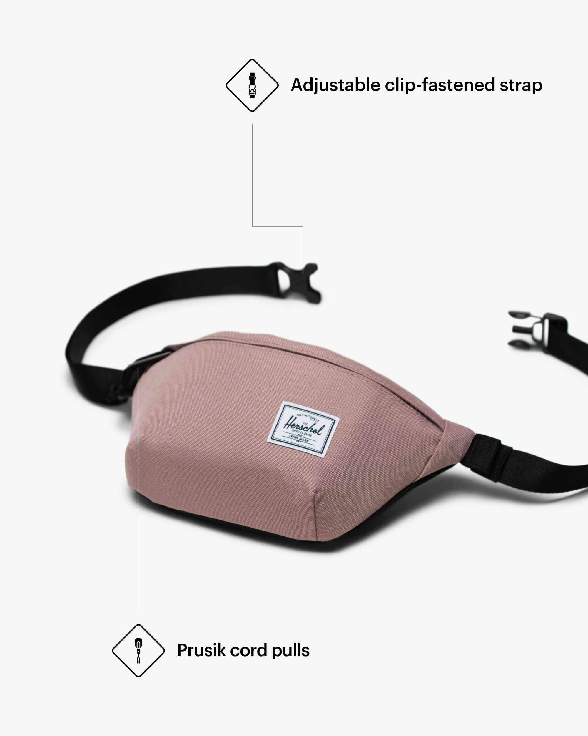 Foto 5 pulgar | Riñonera Herschel Supply Co. Rosa Fresno Clásica - Eco-Friendly - Venta Internacional
