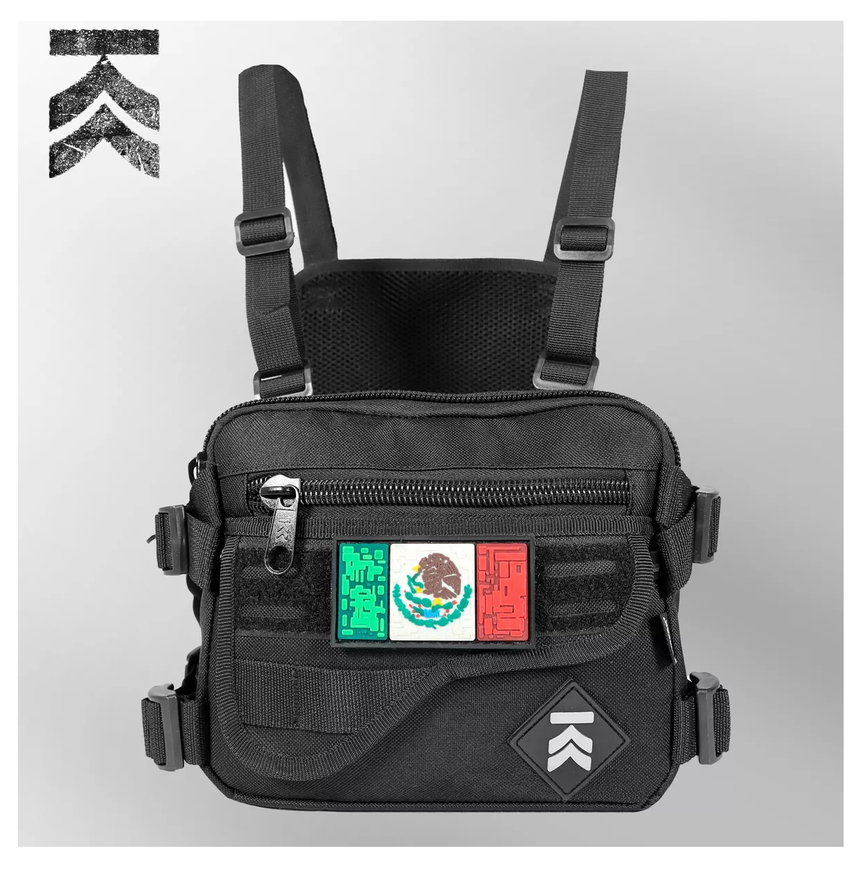 Foto 6 pulgar | Slim Chest Bag Kampak Rbc02 Con parche Gratis Multiusos Negro