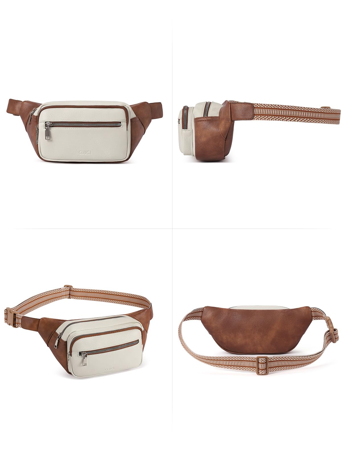Foto 8 pulgar | Riñonera Cluci Leather Para Mujer, Bandolera, Viajes Y Gimnasio - Venta Internacional.