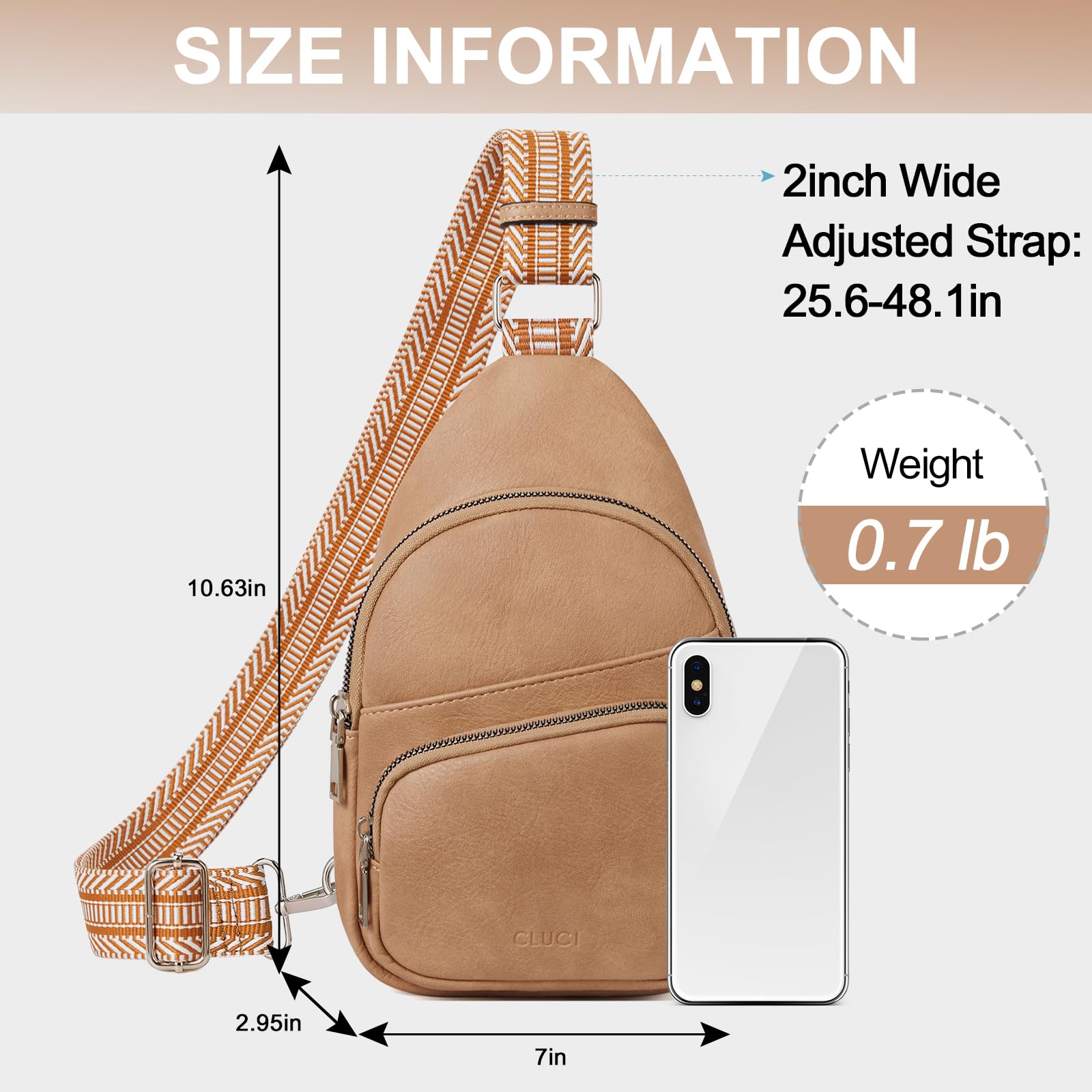 Foto 5 pulgar | Riñonera Cluci Small De Piel Vegana Para Mujer - Venta Internacional.