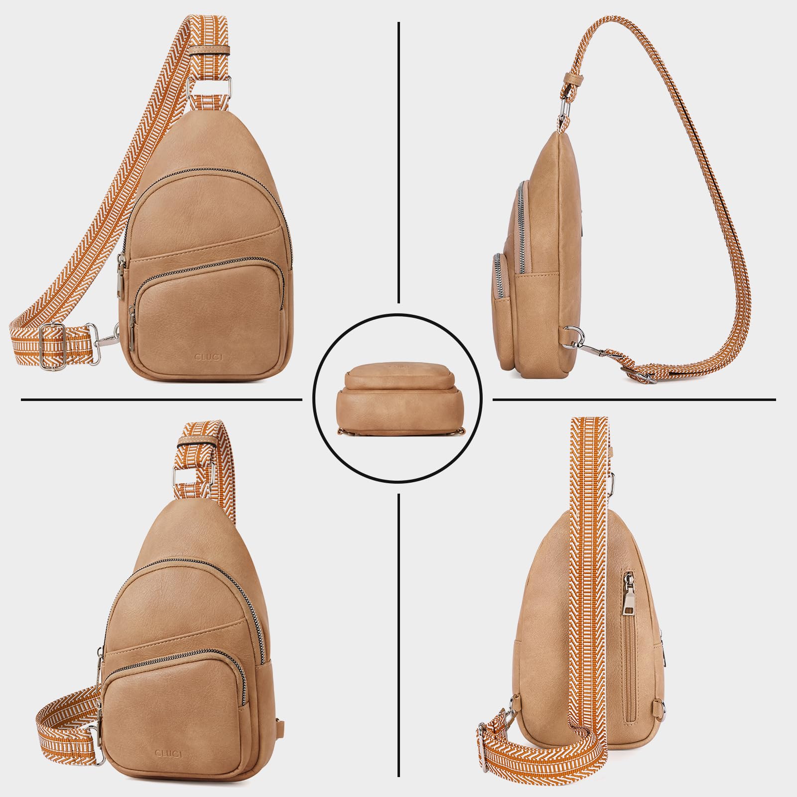 Foto 7 pulgar | Riñonera Cluci Small De Piel Vegana Para Mujer - Venta Internacional.