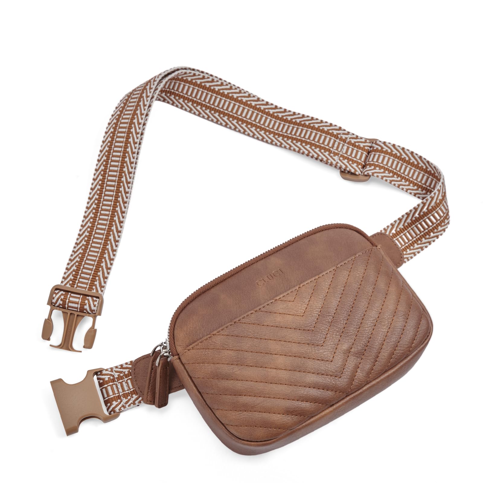 Foto 2 pulgar | Riñonera Cluci De Piel Vegana Para Mujer, Color Negro, De Fanny Pack - Venta Internacional.