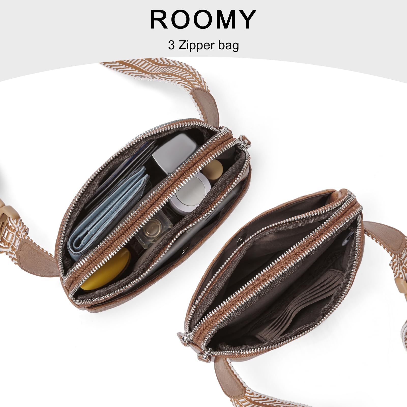 Foto 5 | Riñonera Cluci De Piel Vegana Para Mujer, Color Negro, De Fanny Pack - Venta Internacional.
