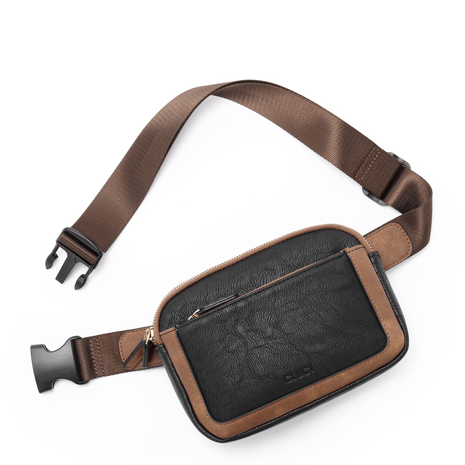 Foto 2 pulgar | Riñonera Cluci De Piel Vegana Para Mujer, Color Negro, De Fanny Pack - Venta Internacional.