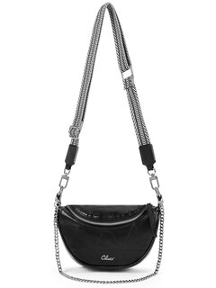 Foto 1 | Bandolera Cluci, Bandolera, Cinturón De Piel, De Viaje, Negro, Para Mujer - Venta Internacional.