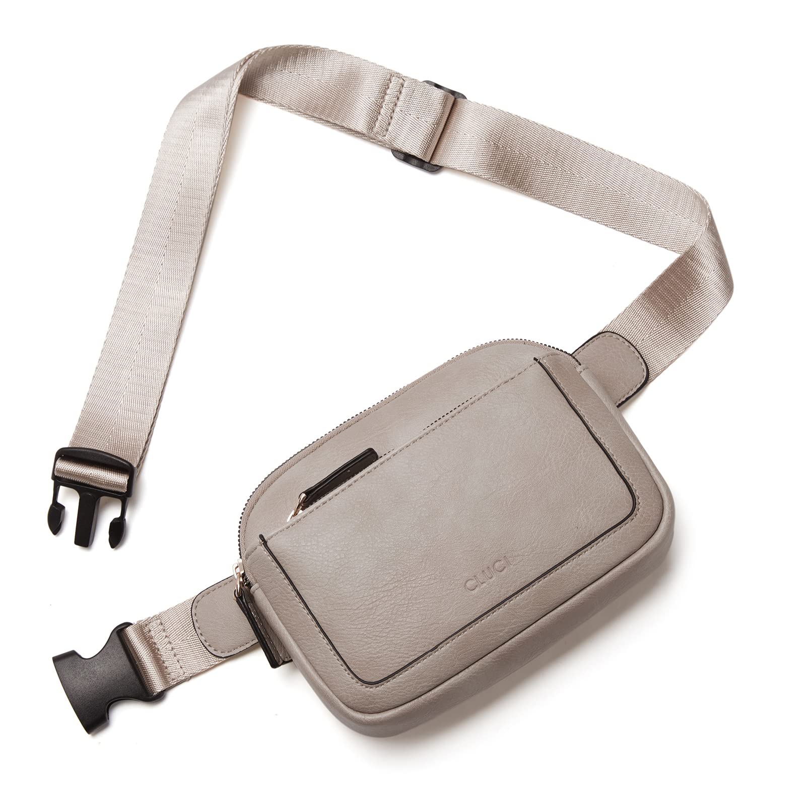 Foto 2 pulgar | Riñonera Cluci Mini Everywhere De Piel Vegana Gris De Fanny Pack - Venta Internacional.