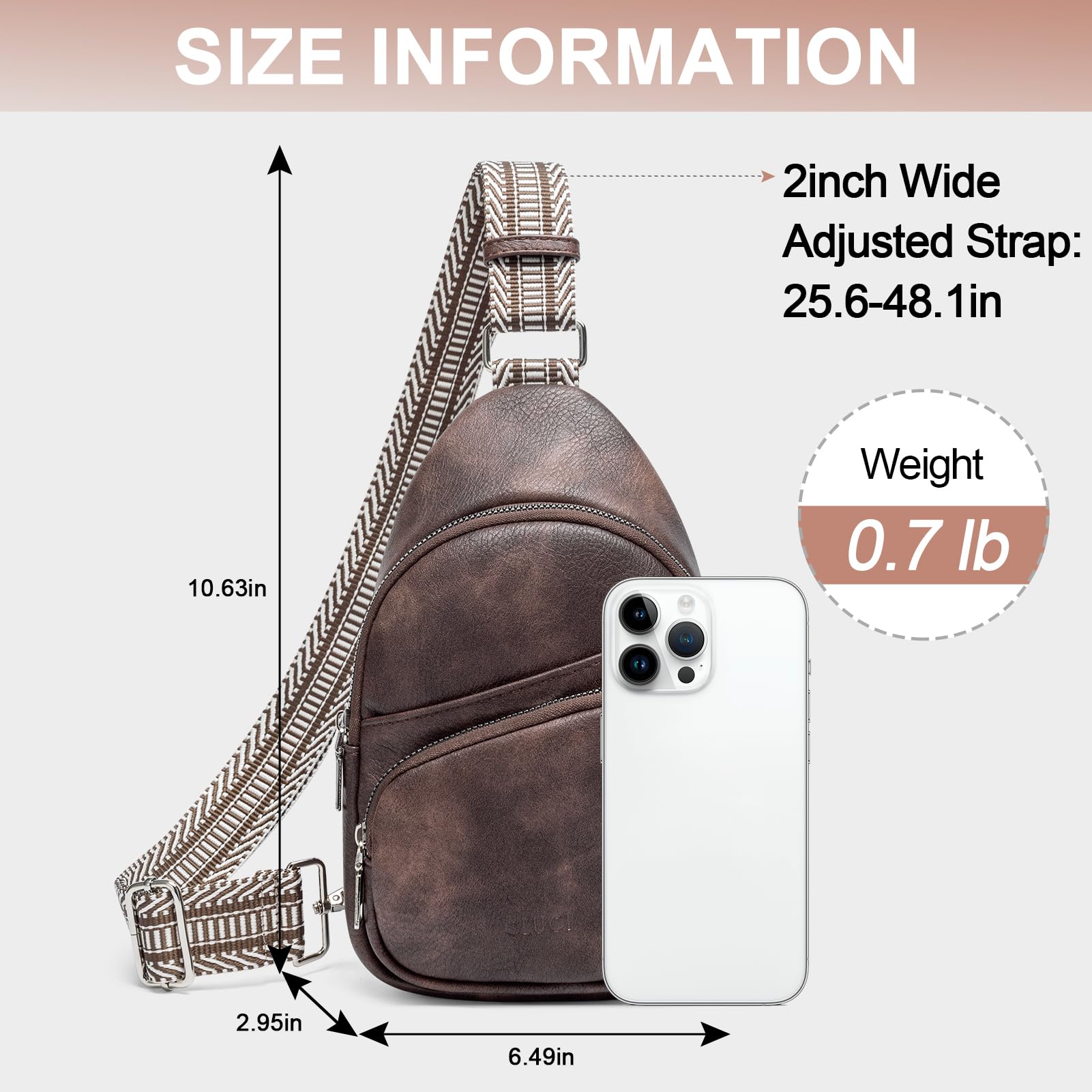 Foto 6 pulgar | Riñonera Cluci Small De Piel Vegana Para Mujer - Venta Internacional.