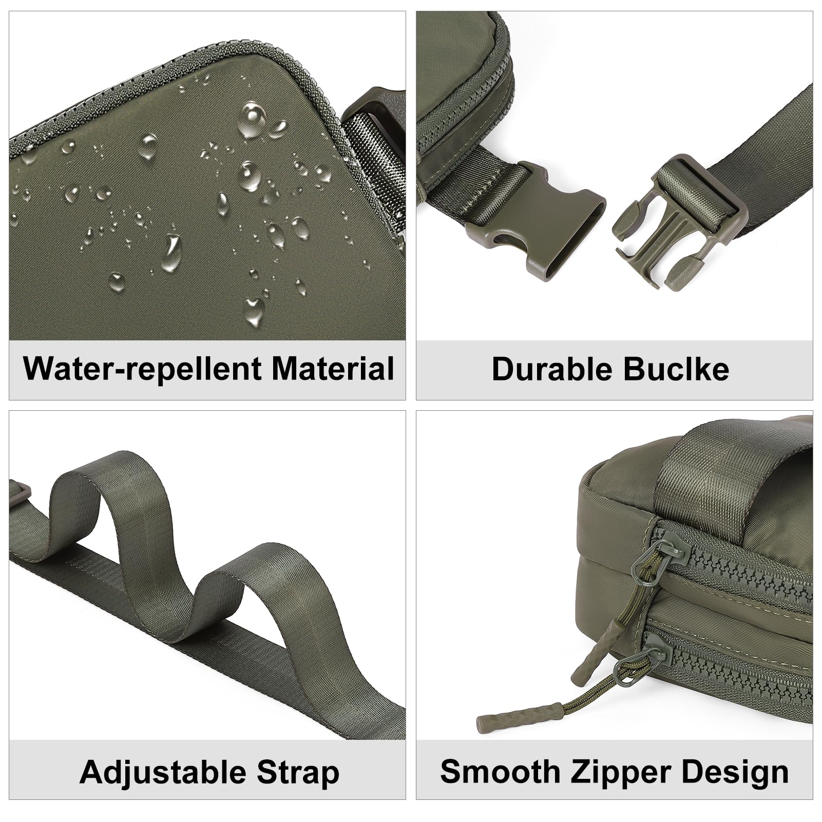 Foto 6 pulgar | Riñonera Pequeña Fanny Pack Cluci Para Mujer, Resistente Al Agua - Venta Internacional.