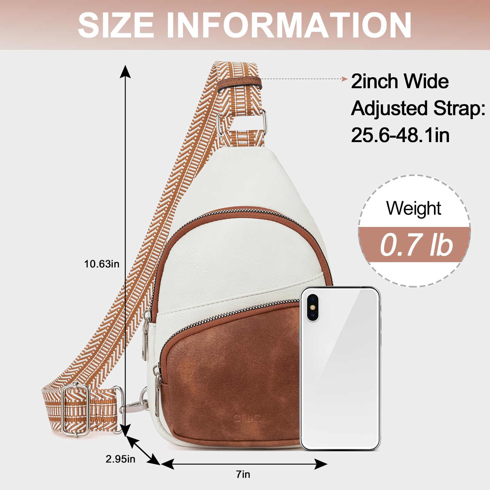 Foto 5 pulgar | Riñonera Cluci Small De Piel Vegana Para Mujer - Venta Internacional.