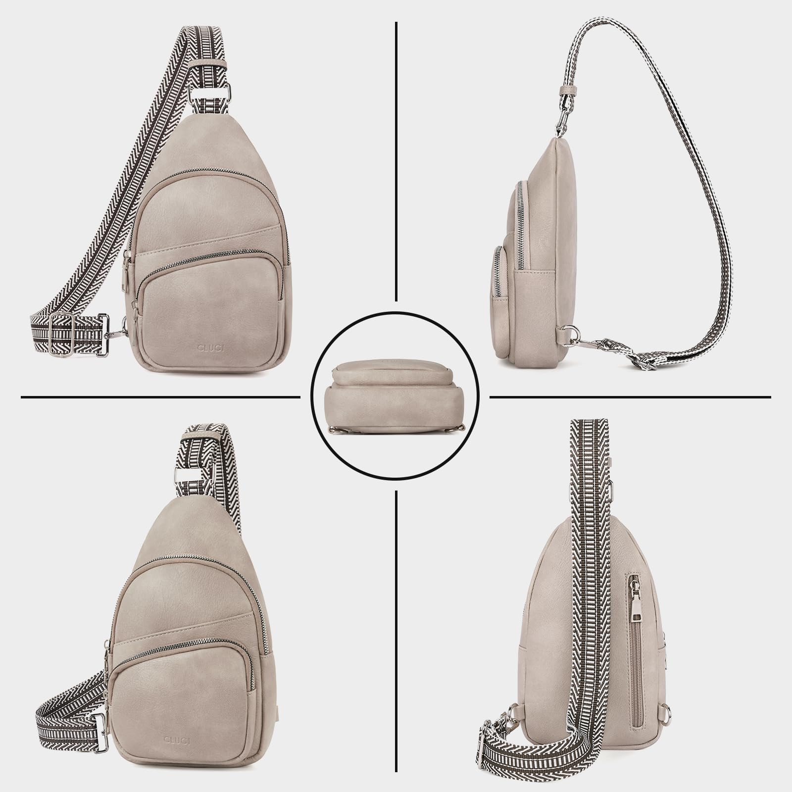 Foto 8 pulgar | Riñonera Cluci Small De Piel Vegana Para Mujer - Venta Internacional.
