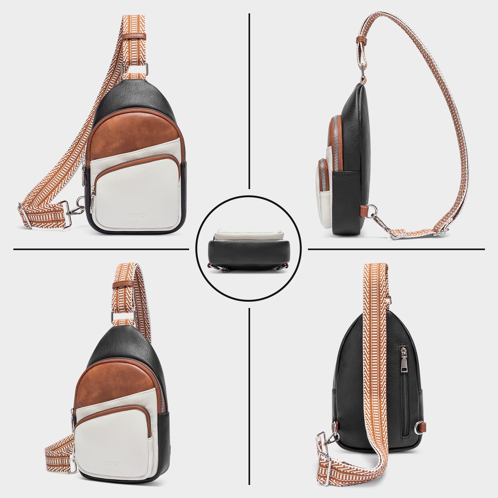 Foto 7 pulgar | Riñonera Cluci Small De Piel Vegana Para Mujer - Venta Internacional.