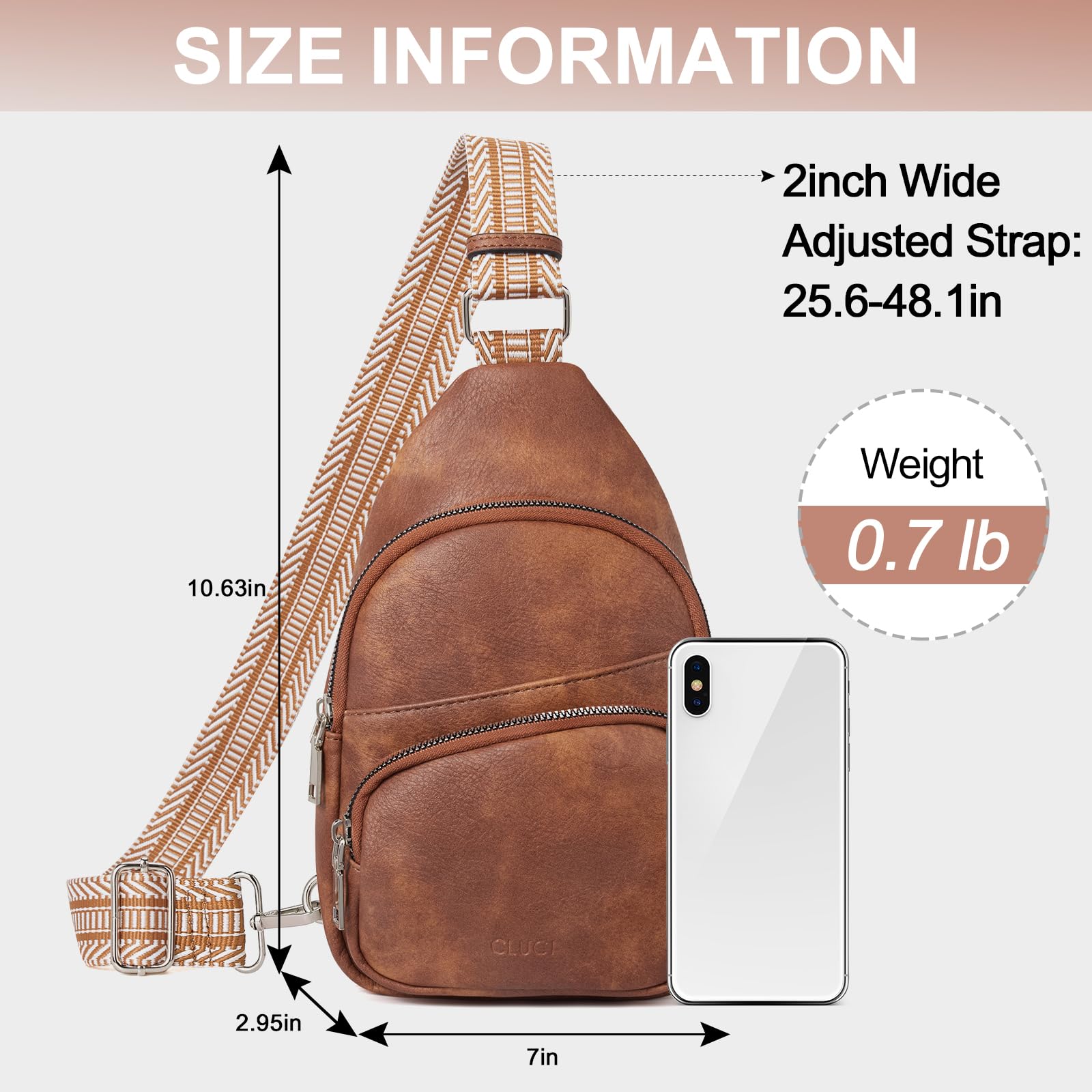 Foto 5 pulgar | Riñonera Cluci Small De Piel Vegana Para Mujer - Venta Internacional.