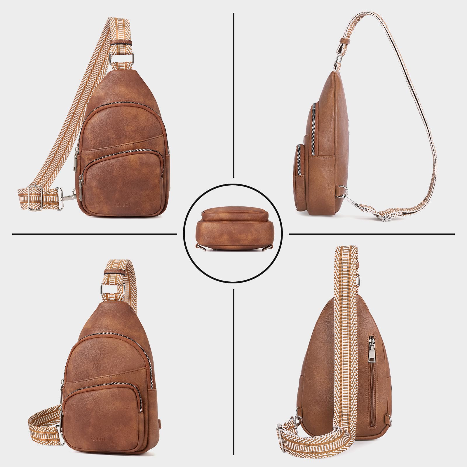 Foto 7 pulgar | Riñonera Cluci Small De Piel Vegana Para Mujer - Venta Internacional.