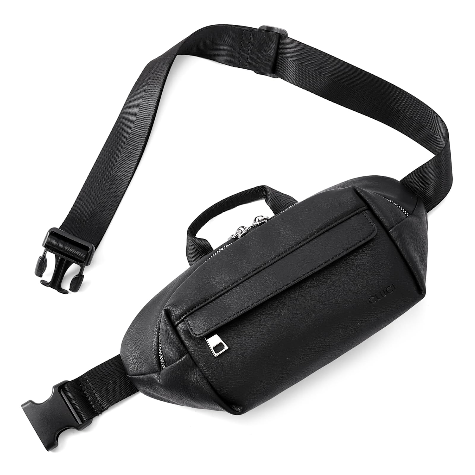 Foto 2 pulgar | Riñonera Cluci Crossbody Para Mujer, Piel Vegana, Color Negro - Venta Internacional.