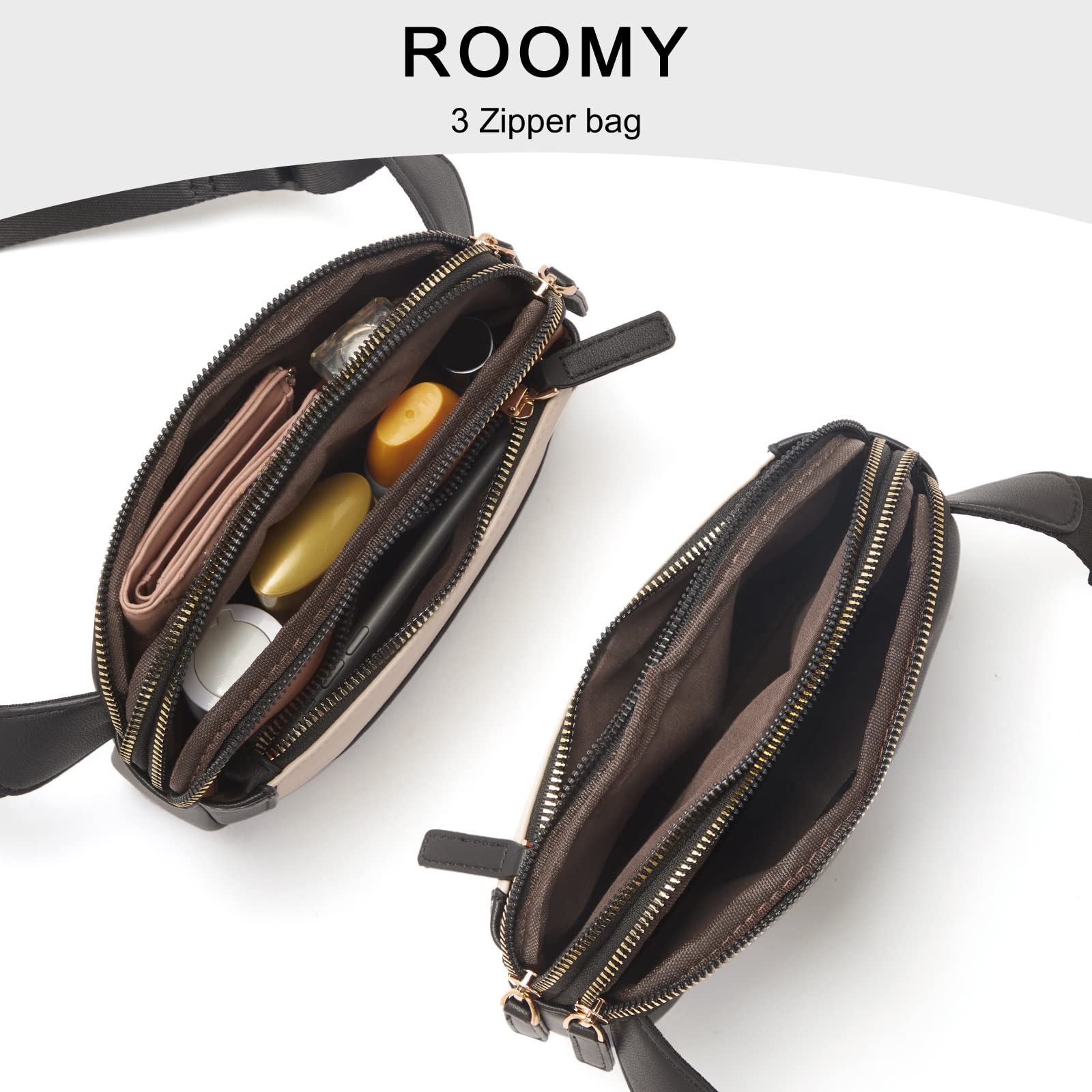 Foto 4 | Riñonera Cluci De Piel Vegana Para Mujer, Color Negro, De Fanny Pack - Venta Internacional.