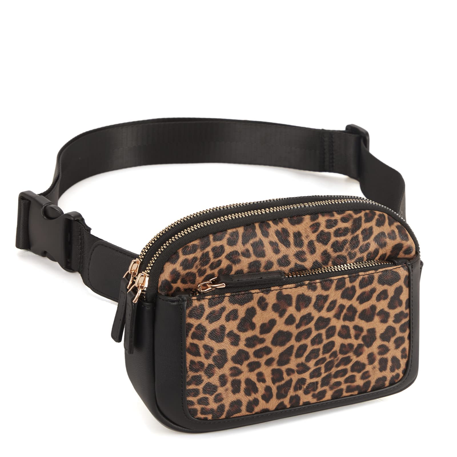 Foto 8 pulgar | Riñonera Cluci De Piel Vegana Para Mujer, Color Negro, De Fanny Pack - Venta Internacional.
