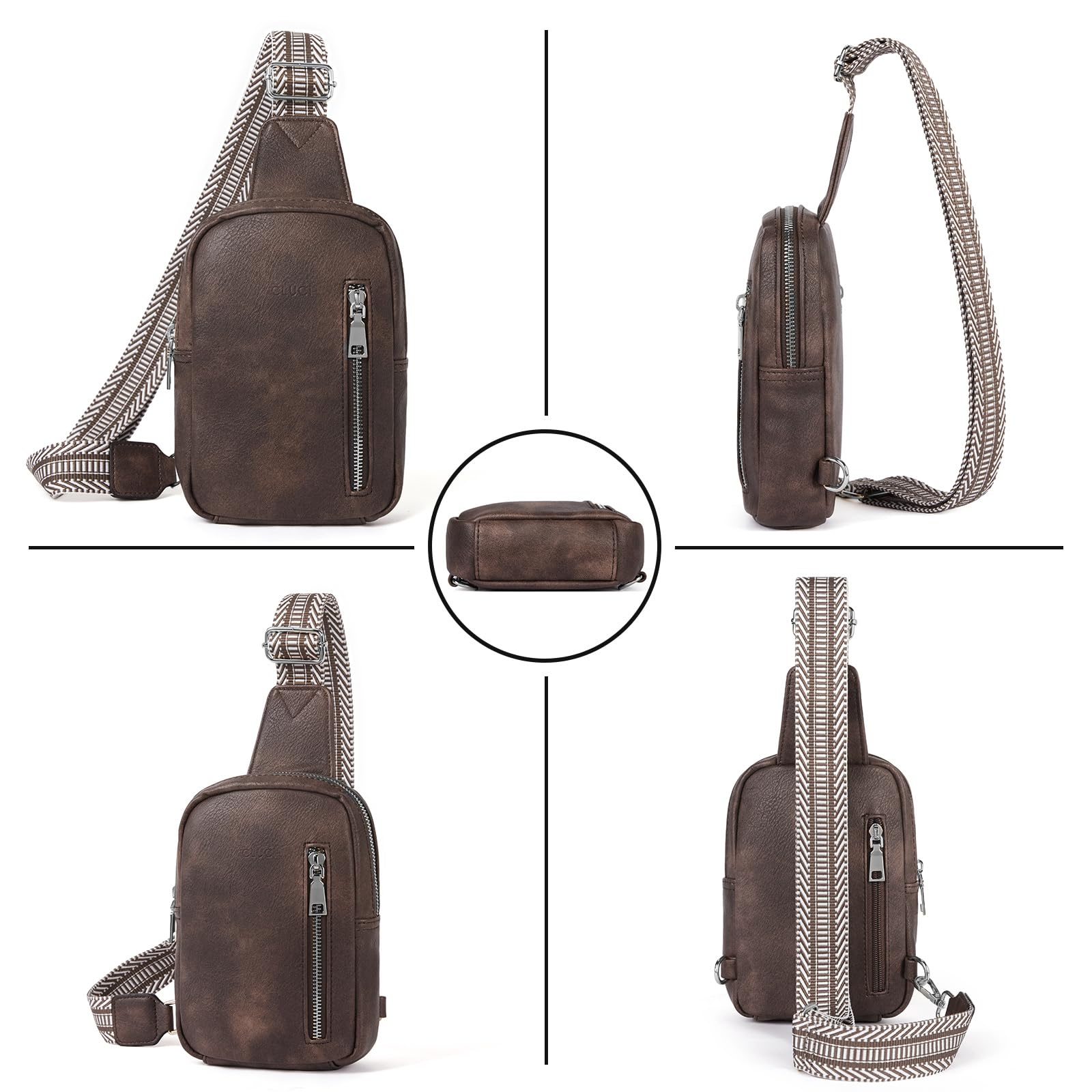 Foto 7 pulgar | Bolso Bandolera Cluci 2024 De Piel Vegana Para Mujer - Venta Internacional.