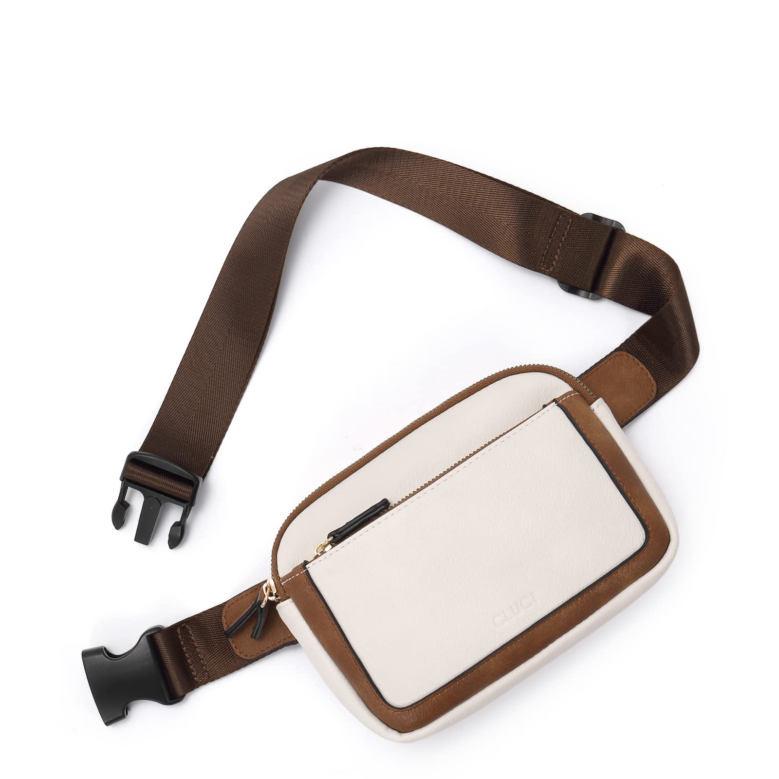 Riñonera Cluci De Piel Vegana Para Mujer, Color Negro, De Fanny Pack - Venta Internacional.