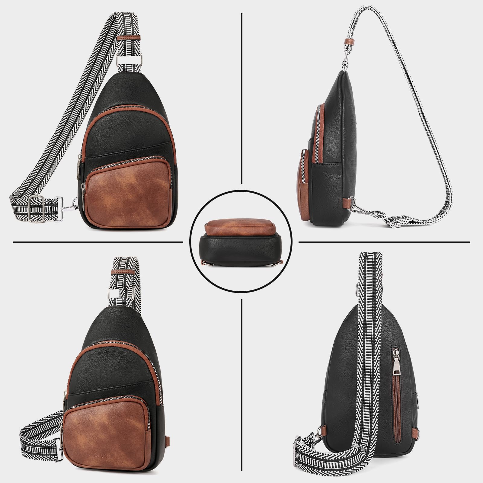 Foto 7 pulgar | Riñonera Cluci Small De Piel Vegana Para Mujer - Venta Internacional.