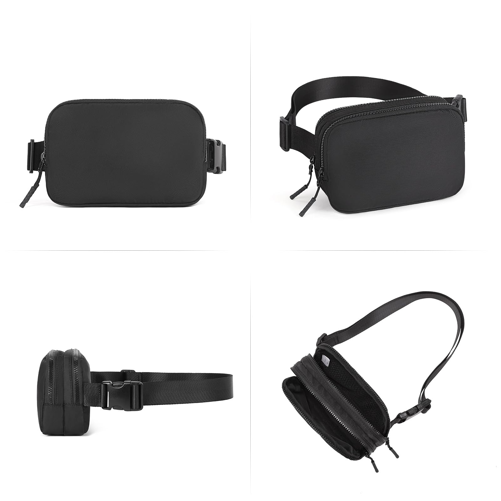 Foto 7 pulgar | Riñonera Pequeña Fanny Pack Cluci Para Mujer, Nailon, Color Negro - Venta Internacional.