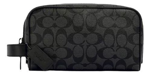 Foto 2 pulgar | Bandolera Sobaquera Coach Small Travel Kit In Signature Canvas Color Negro