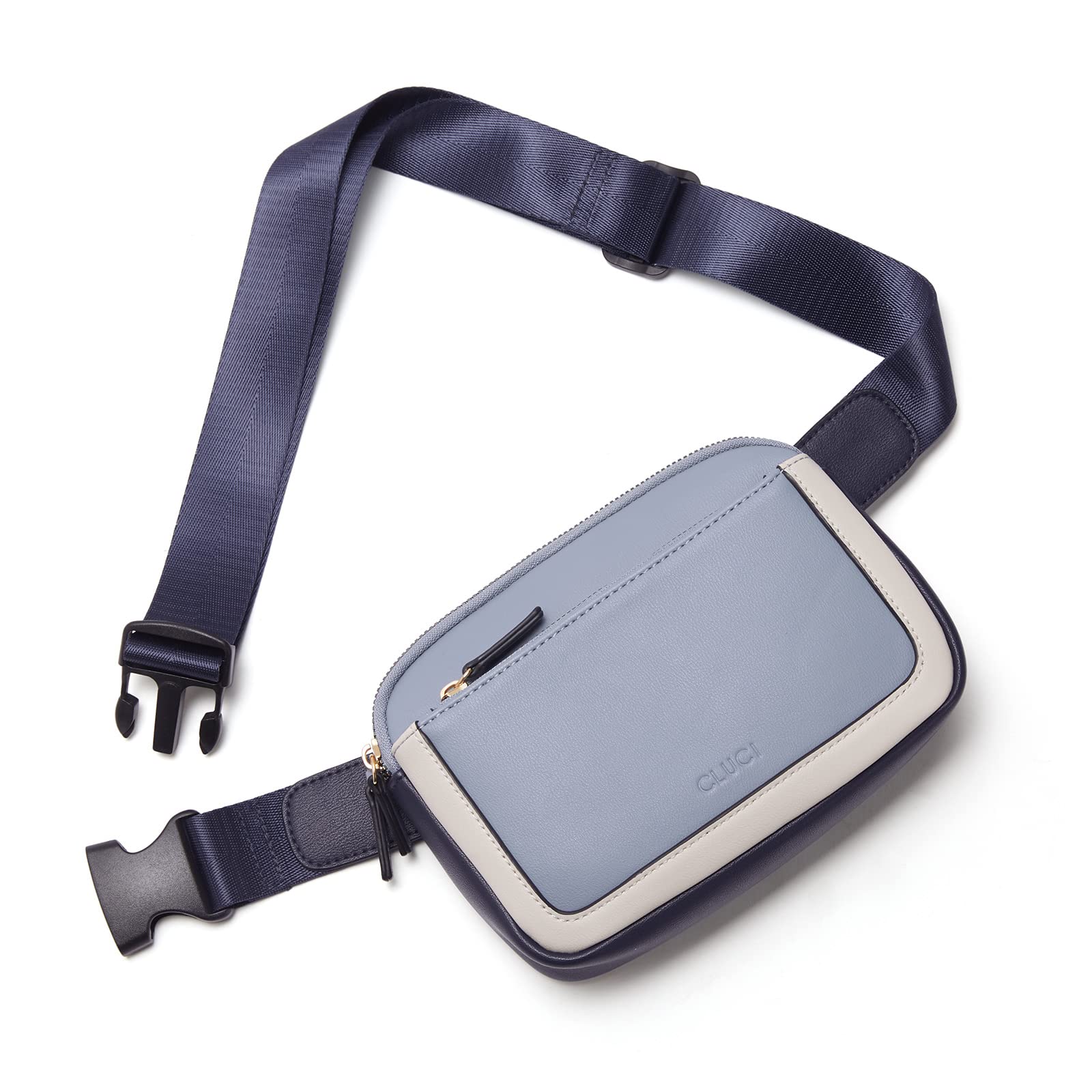 Foto 2 pulgar | Riñonera Cluci Mini Everywhere De Piel Vegana Azul De Fanny Pack - Venta Internacional.