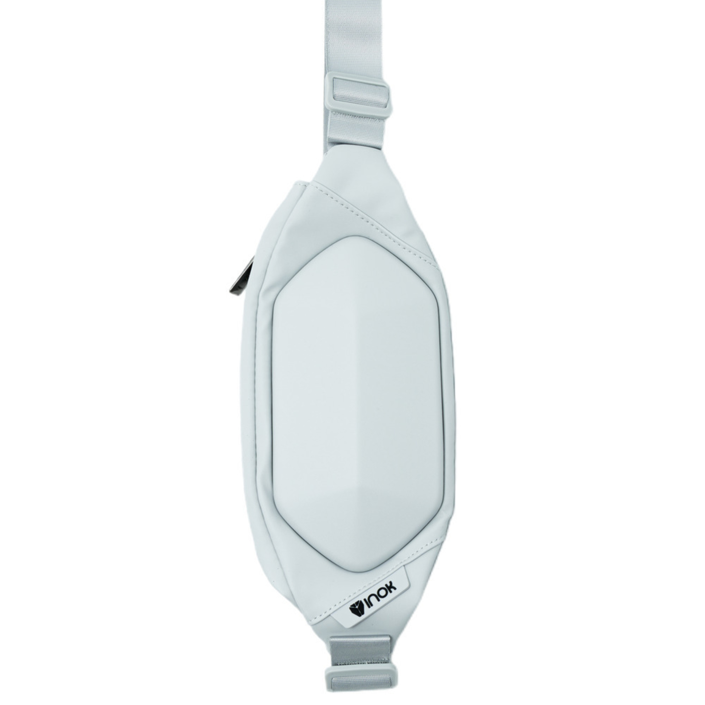Foto 4 pulgar | Mochila Bandolera Pequeña Inok M-11, Antirrobo, Impermeable Y Ligera Para Hombre/mujer, Cangurera Color Plateado 500 Ml