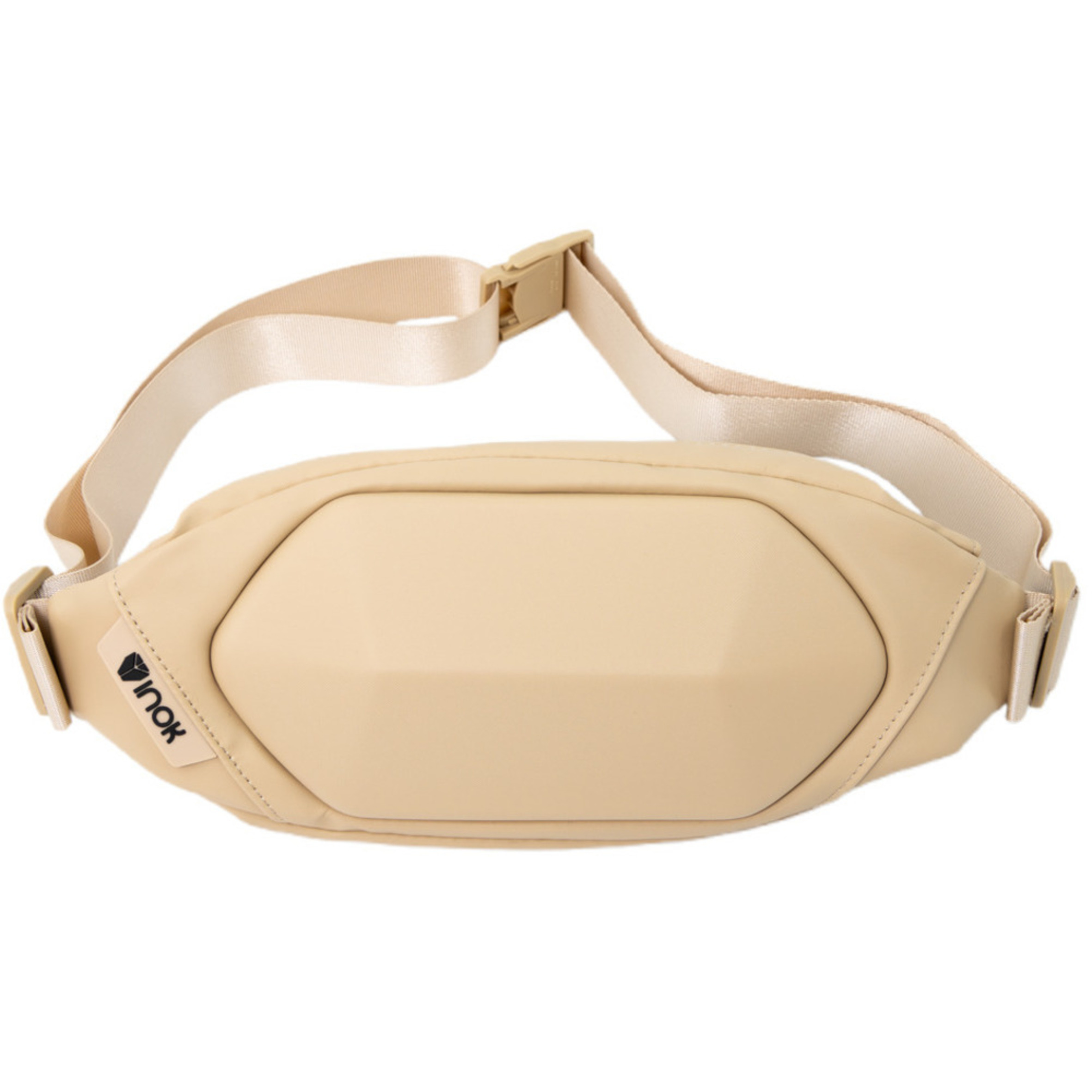 Foto 2 pulgar | Mochila Bandolera Pequeña Inok M-12, Antirrobo, Impermeable Y Ligera Para Hombre/mujer, Cangurera Color Beige 500 Ml