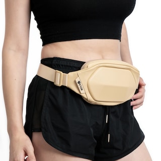Foto 5 | Mochila Bandolera Pequeña Inok M-12, Antirrobo, Impermeable Y Ligera Para Hombre/mujer, Cangurera Color Beige 500 Ml