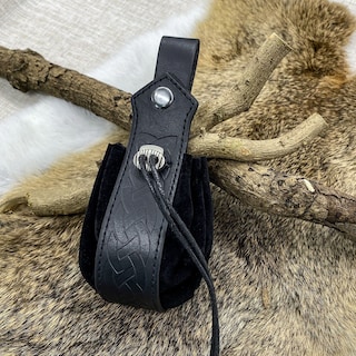 Foto 4 | Monedero Yougeetu Steampunk Estilo Vikingo Bolsa Medieval Negra - Venta Internacional.